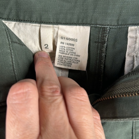 G1 All Purpose Goods Surplus Womens Short Size 2 Army Olive Green - Picture 5 of 11